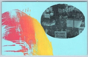 Peace Demonstration, Canada Art Postcard Created From Woodcut By Mary Laing - Picture 1 of 2