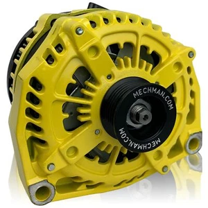 Mechman E-Series 400 Amp Yellow Alternator For 96 - 04 GM Truck 8206400-YELL - Picture 1 of 5