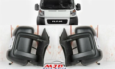 FOR DODGE RAM PROMASTER 2500 3500 2014- DRIVER & PASSENGER POWERED DOOR MIRROR  - Image 1 of 4