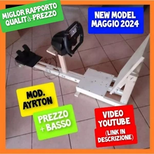 Postazione guida simracing simulatore F1 Mod. AYRTON.Ps4 Ps5 Xbox PC Salvaspazio - Foto 1 di 15