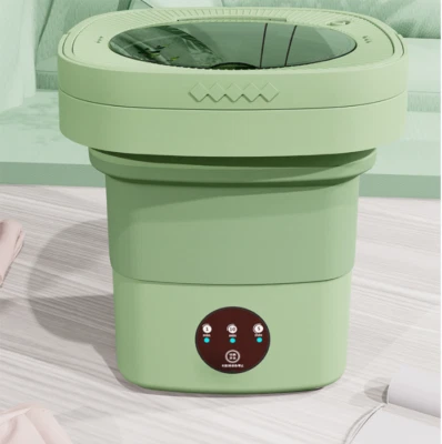 Portable Washing Machine Mini Washer Foldable Washer and Spin Dryer For Travel - Image 1 of 4