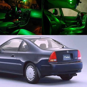 Kit de equipamiento interior de bombilla LED verde xenón para Honda Prelude 1992 - 1996 - Imagen 1 de 1