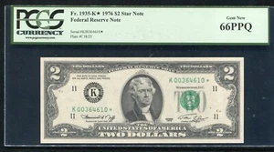 FR. 1935-K* 1976 $2 *STAR* FRN DALLAS, TX PCGS GEM UNCIRCULATED-66PPQ - Picture 1 of 2