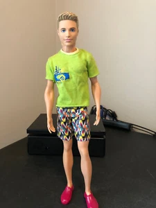 Mattel Barbie Ken Doll - Dark Blond Molded Hair, Fashionista Model Stance - Picture 1 of 3