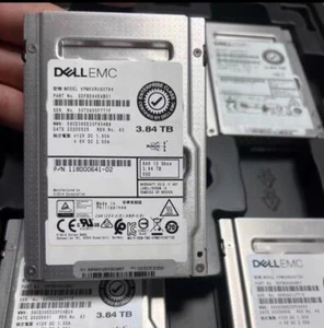 Dell EMC PM5-R 3.84TB SAS 12Gbps 2.5" KPM5XRUG3T84 2.5'' TLC RI SSD - Picture 1 of 3