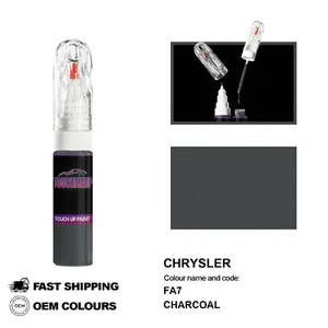 PARA CHRYSLER CHARCOAL FA7 Touch Up Paint Pen Brush Fix Kit Scratch Chip Set ... - Imagen 1 de 8