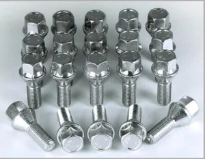 20x Alfa Romeo 147 Alufelgen Radschrauben Muttern M12 x 1,25 17Sechskant - Bild 1 von 2