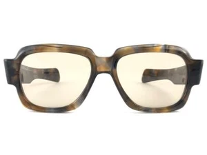 NEW VINTAGE ZOLLITSCH MOD 217 CAMOUFLAGE OVERISZED FRAME SUNGLASSES GERMANY - Picture 1 of 11