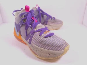 Nike LeBron Witness 7 Size 4.5Y Purple DQ8650 101 Basketball Shoes Sneakers Boys - Picture 1 of 13