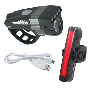 Cygolite Dash Pro 600 & Hotrod 50 Combo Light Set Rechargable Headlight Tailight - Image 1 of 3