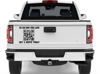 CUSTOM QR Code Sticker vinyl Decal Printed 15 inch big   - Image 1 of 3