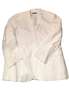 INC International Concepts White Linen Blend Vacation Blazer Size XL - Picture 1 of 7