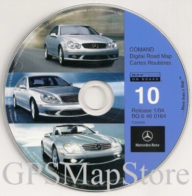 2000 2001 2002 Mercedes E55 E430 E320 Navigation CD Map #10 Coverage Canada Map - Image 1 of 2