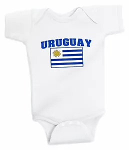 Uruguay Soccer Baby Outfit Infant Girls Boys T-shirt Kids one piece Mamelucos - Picture 1 of 2