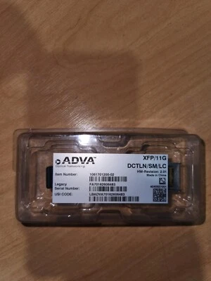 ADVA XFP/11G DCTLN/SM/LC 1061701200-02 - Image 1 of 2