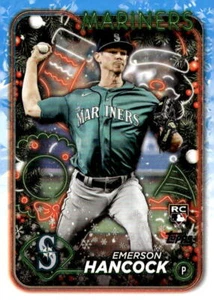 Emerson Hancock 2024 Topps Holiday - RC #H197 - Seattle Mariners - Picture 1 of 2