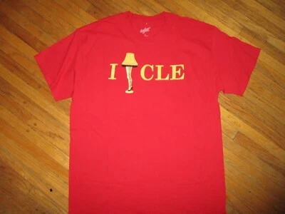 CAMISETA A CHRISTMAS STORY I LOVE CLEVELAND Corazón Piernas Lámpara Retro Años 80 Película GRANDE Foto 1 de 3