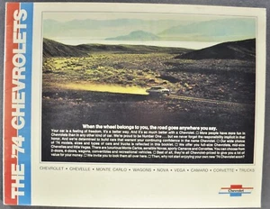 1974 Chevrolet Prospekt Camaro Corvette Caprice Impala Chevelle Wagon Nova Vega - Bild 1 von 11