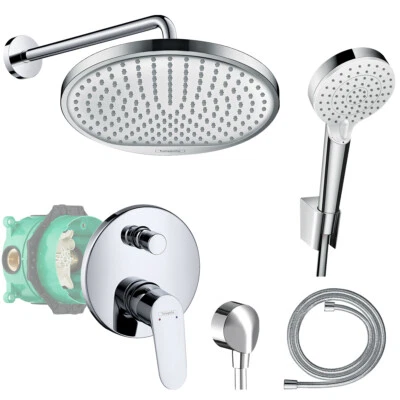 Hansgrohe Duscharmatur Set Focus Unterputz Regendusche Kopfbrause Armatur  Ibox - Bild 1 von 4