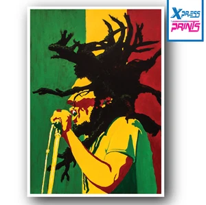 PÓSTER BOB MARLEY ARTE DE PARED IMPRESIÓN REGGAE LEYENDA GRANDE A4 A3 TALLA LAMINADA #10 - Imagen 1 de 9