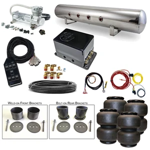 Kit de suspensión neumática Cadillac 65-70 - Etapa 2 3/8" control eléctrico 4 vías paseo aéreo - Imagen 1 de 9