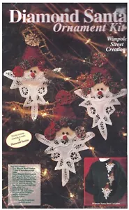 New DIAMOND SANTA ORNAMENT Kit (makes 3) - Wimpole Street Creations OKT-DS $6Sh - Picture 1 of 2