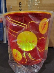 AMC Theaters "THE FLASH" Popcorn Tub Bucket with LED Flash Lights NEW Never Used