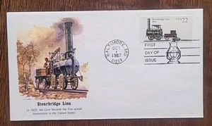 US FDC # 2362 Sturbridge Lion Locomotive 1829 1987. - Picture 1 of 6