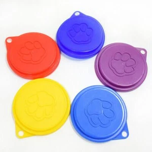 5pcs/set Pet Cat Dog Food Storage Can Covers Lids Random Color - Picture 1 of 6