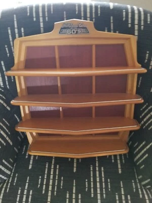 FRANKLIN MINT CLASSIC CARS OF THE Sixties 60's WOOD DISPLAY RACK  - Image 1 of 4