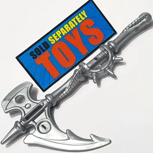 Spectra Titanium Silver Beetleborg AXE ax 6" Metallix figure weapon accessory - Picture 1 of 16
