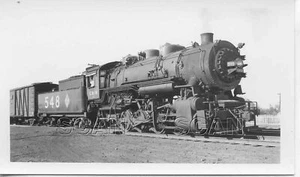 9F051 RP 1953 CHICAGO & ILLINOIS MIDLAND RAILROAD 0-8-0 LOCO #548 SPRINGFIELD - Picture 1 of 1
