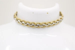 Vintage 14k Two-Tone Fancy Link Bracelet 7.5" - Picture 1 of 4