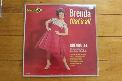 BRENDA LEE "BRENDA THAT'S ALL" LP 12" VINYL RECORD VG CHEESECAKE [74] Foto 1 de 4