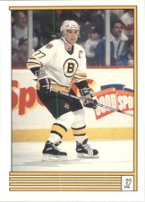 1989-90 O-Pee-Chee Stickers Boston Bruins Hockey Card #29 Craig Janney (167)