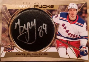 2020-21 UPPER DECK TRILOGY PAVEL BUCHNEVICH SIGNATURE PUCKS AUTO BLUES-RANGERS - Bild 1 von 4