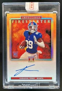 2021 Panini Impeccable Kadarius Toney Firestarter RC Auto #29/50 - Picture 1 of 2