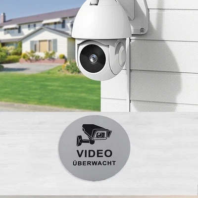 Effective Deterrent Home Security Brushed Aluminium Sign Door Mounted Sign - Image 1 of 4