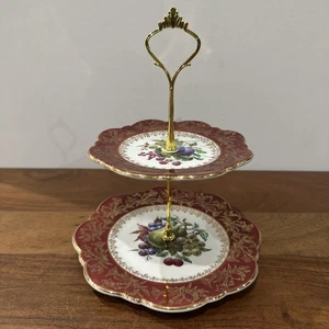 De colección Royal Winton Fruta Patrón Cerámica Dos Niveles Soporte para Pasteles Raro Inglaterra - Imagen 1 de 24