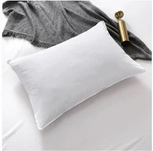 Hotel Quality Egyptian Stripe Pillows Luxury Soft Microfibre Filled Bounce UK - Picture 1 of 1