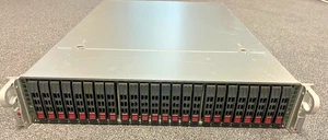 Supermicro Superserver X10SRH-CF E5-2680 v4 64GB RAM 4x 10Gbit/s 24x 2,5" SAS - Zdjęcie 1 z 3