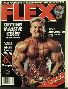 FLEX bodybuilding muscle magazine TROY ZUCCOLOTTO 3-90 - Bild 1 von 1