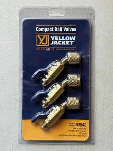 Yellow Jacket 93842 1/4" Kompaktkugelhahn 45° 3er Pack - Bild 1 von 2