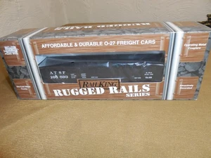 MTH RAIL KING ATSF 166593 VAGÓN GÓNDOLA SANTA FE NEGRO CON CARGA I-BEAM 33-7201 - Imagen 1 de 11