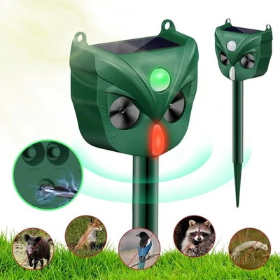 Solar Ultraschall Katzenschreck Marderschreck Vogelschreck mit Bewegungssensor - Bild 1 von 4