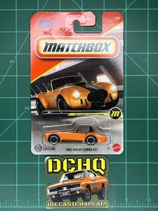 Matchbox 2025 🔥 Super Chase 🔥 Shelby Cobra 427 1965 - naranja con neumáticos reales - Imagen 1 de 4