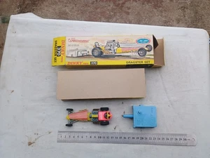 Old Original Dinky Diecast Toys Number 370 Dragster Set With Box - Bild 1 von 10