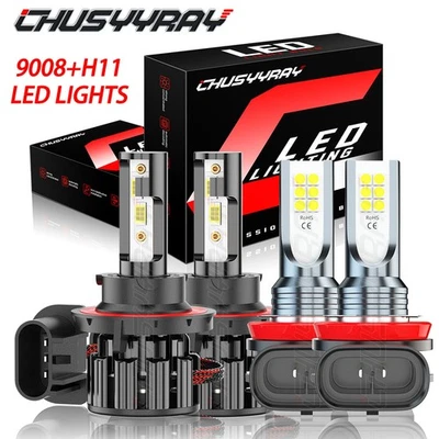 4x Para Chevrolet Spark EV 2014-2015 LED Faro 6000K Blanco Bombillas Brillantes Foto 1 de 4