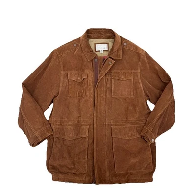 Chaqueta Militar Wilson’s Cuero M. Julian Para Hombre Talla XL Marrón Gamuza Che Guevara Foto 1 de 4