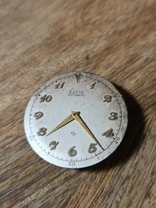 Vintage ELGIN AUTOMATIC Watch Movement For Repair  Lot# BB 123 - Picture 1 of 2